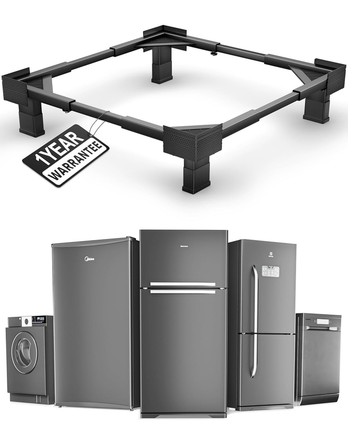 Refrigerator Stand — heavy-duty trolley with wheels